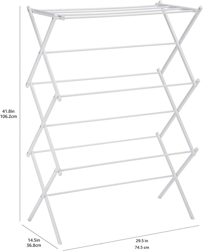 Foldable Portable Laundry Rack for Air Drying Clothing, Indoor Outdoor Use - 14. gallery
