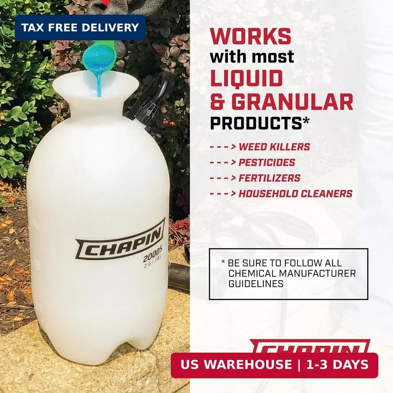 1 Gallon Pump Sprayer Adjustable Nozzle Long Hose Lawn Garden Weed Spray gallery