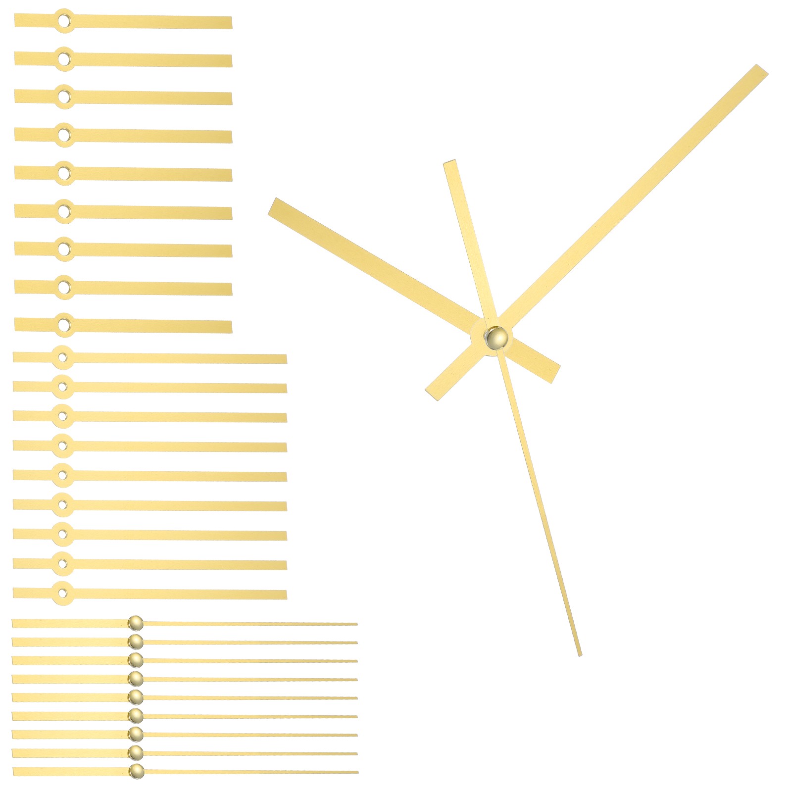 10 Set Aluminum Clock Hands Only Kit Parts Replacement Gold 4.68 Inch gallery