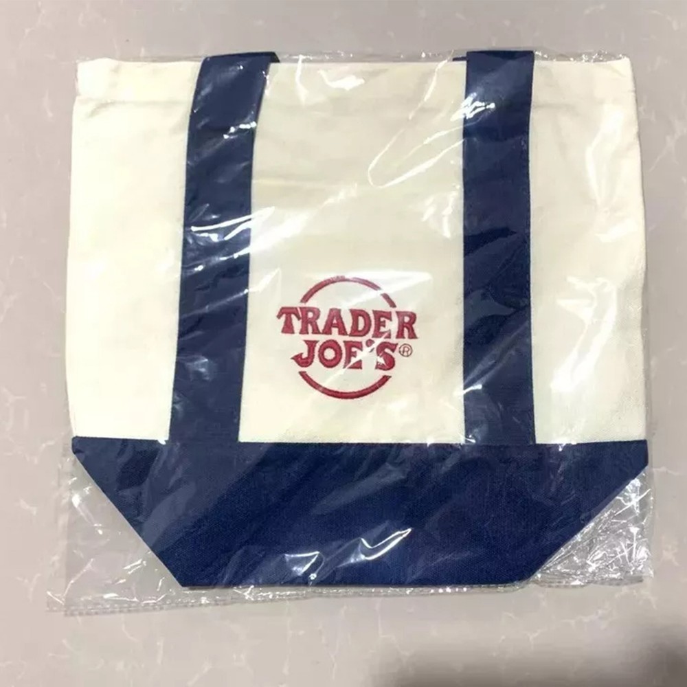 Trader Joe’s Mini Canvas Reusable Tote Bags Colorful Canvas Tote Bag 4 Colors US gallery
