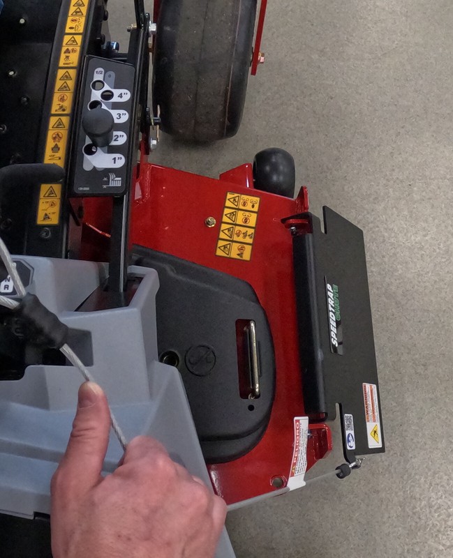 Speedtrap® Chute Blocker Exmark® Quest® X Series 48" 30 Second Install gallery