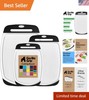 Luxury Reversible Cutting Board Set - 3 Durable Boards with Juice Grooves gallery
