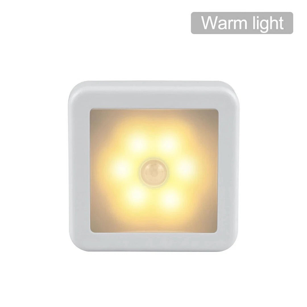 Motion Sensor LED Night Light Battery Powered Indoor Closet Cabinet Wall Cabinet gallery