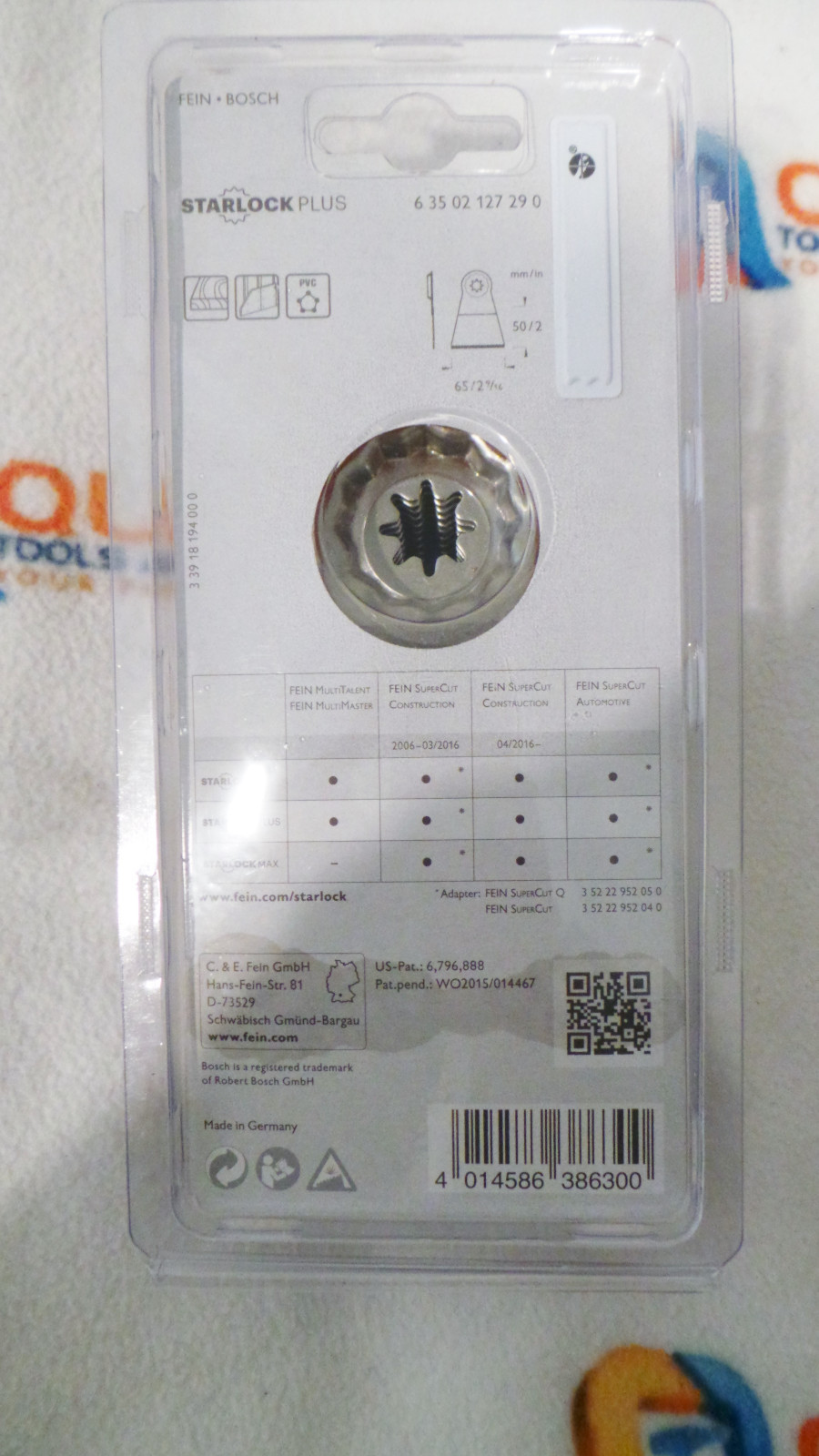 New Fein 63502127290 STARLOCK Precision Oscillating Blade (10 Pack) 2-9/16 x 2" gallery
