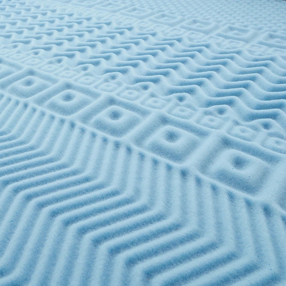 1.5” 7-Zone Reversible Memory Foam Mattress Topper Full Size Hypoallergenic gallery