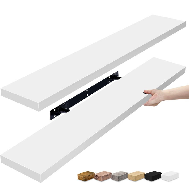 Sorbus Floating Shelves for Wall, 2 Pack (35 Inch) Long Wall-Mounted Shelves gallery