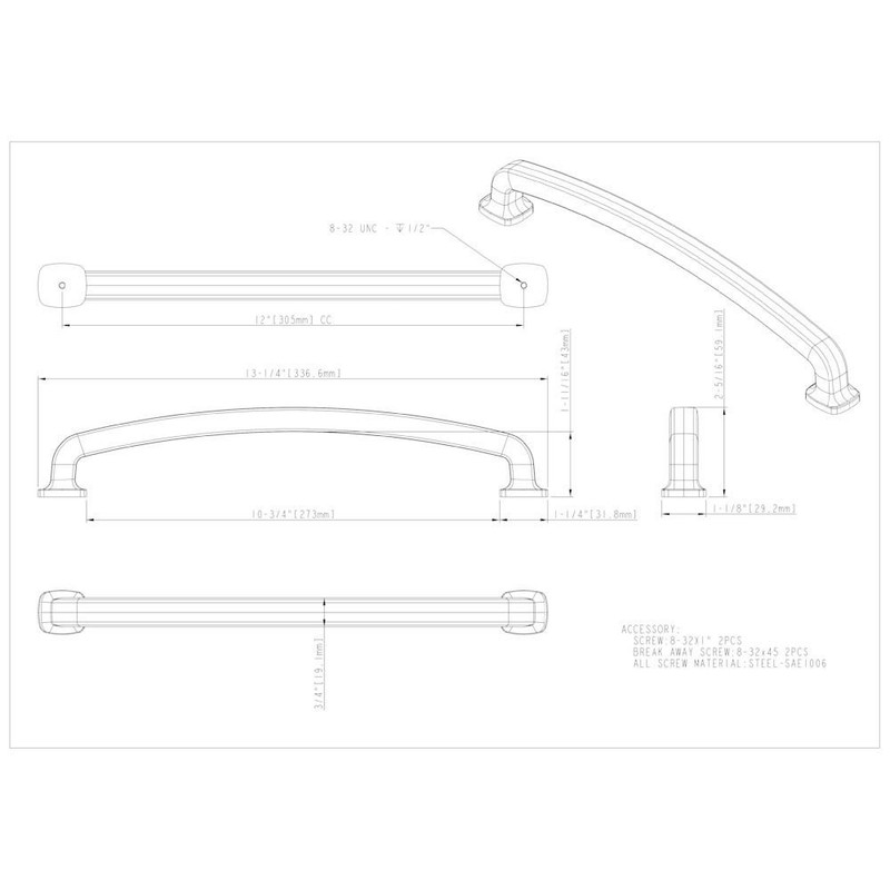 Belcastel 1 Cabinet Pull Collection By Jeffrey Alexander gallery