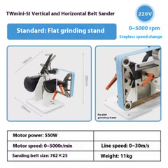 Industrial Benchtop Vertical Brushless Motor Speed Polishing Machine 50Hz