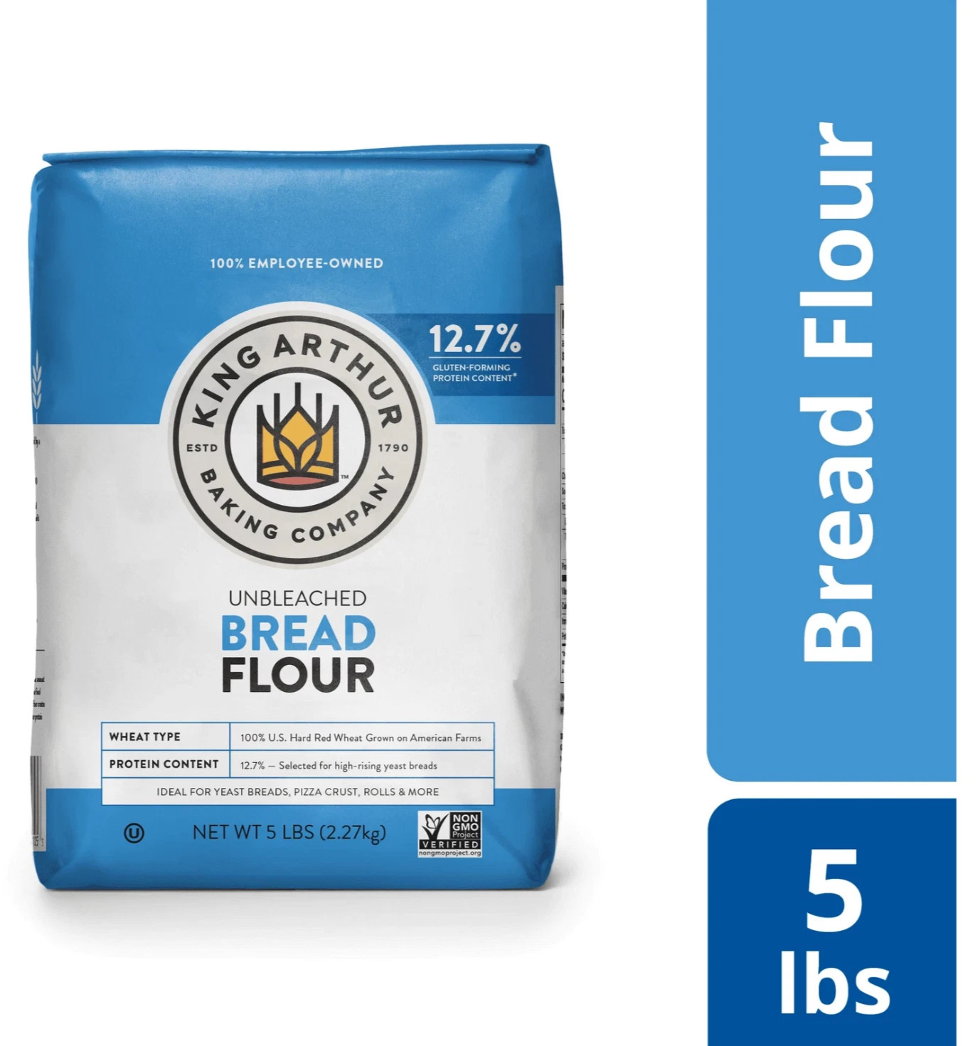 King Arthur Flour Unbleached Bread Flour 5 lb. Bag FREE & FAST SHIPPING gallery