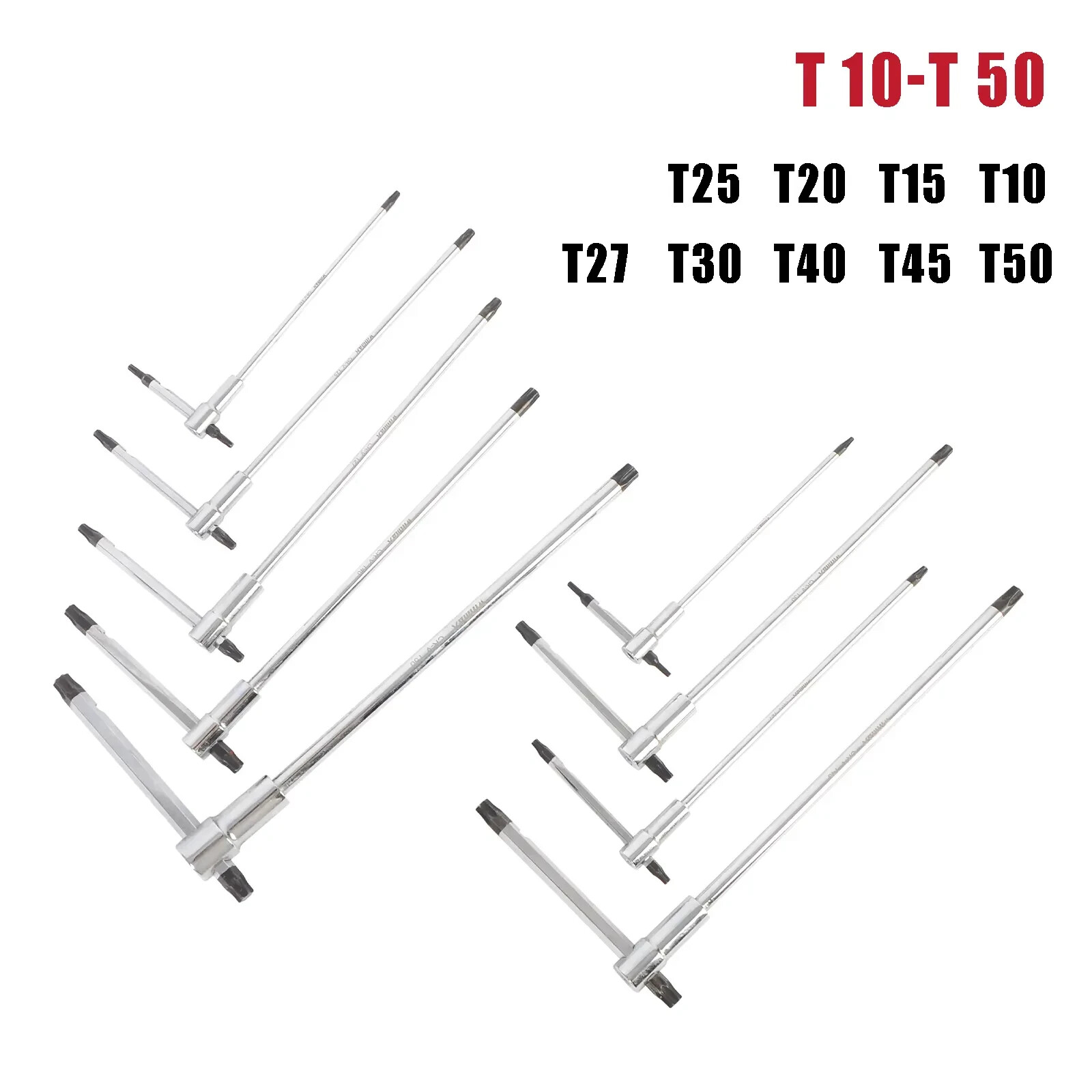 T-Handle Hex Wrench Set for Most Bicycle Motorcycle Integrated Strip-Gripper 9PC gallery