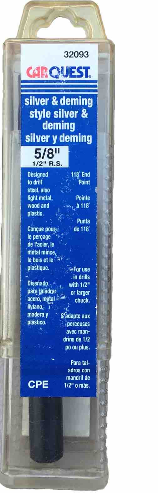 Silver & Deming 5/8" Bit with 1/2" Reduced Shank Carquest 32093 gallery