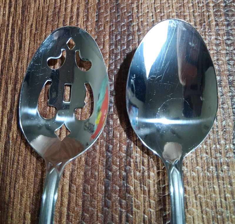 Cambridge Flatware Medina (Stainless) Serving Spoons ( 1 Slotted) Set Of 2 gallery