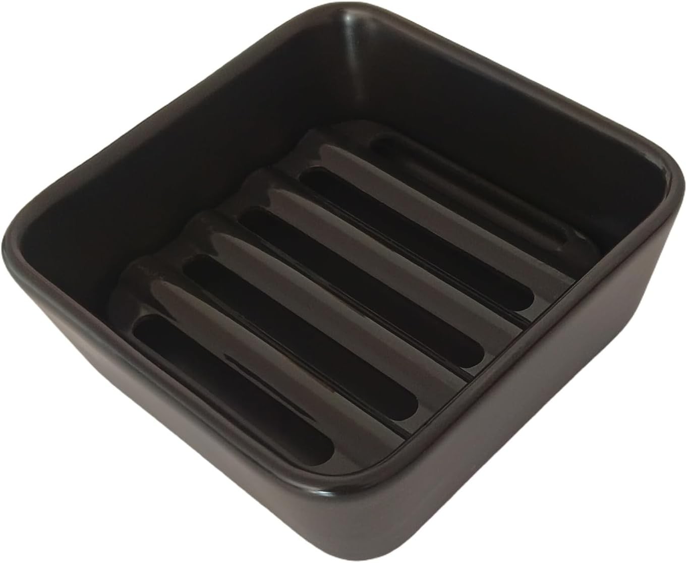 Square Soap Case Ceramic Soap Tray Fit Dr. Squatch Natural Bar Durable Soap gallery
