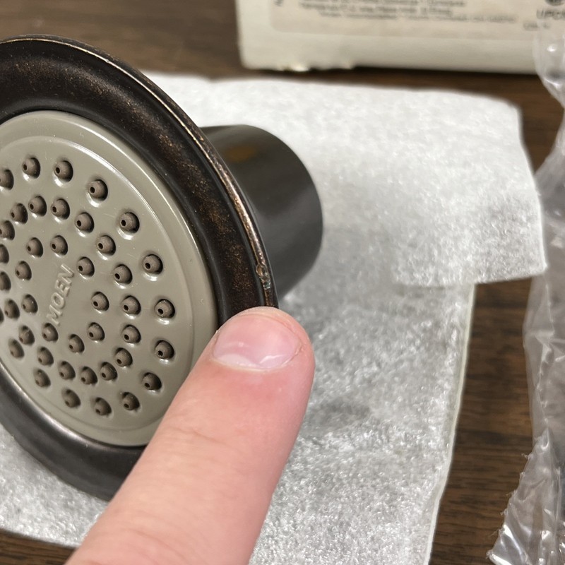 Moen 6303ORB One-Function 3 1/2" Diameter Standard Full Spray 2.5 GPm ⚠️READ gallery