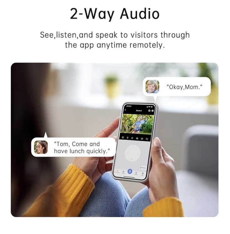 2 Pair WiFi Smart Camera QC35 2MP White Camera Compatible with Tuya App gallery