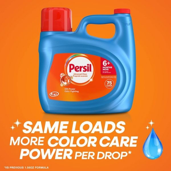 Advanced Oxi + Odor Fighting HE Deep Cleaning Liquid Laundry Detergent 75 Loads gallery
