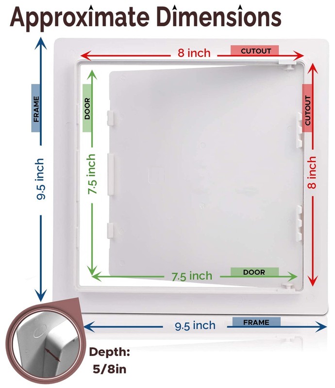 Morvat 8x8 Access Panel with Hinged Door for Drywall & Ceiling gallery