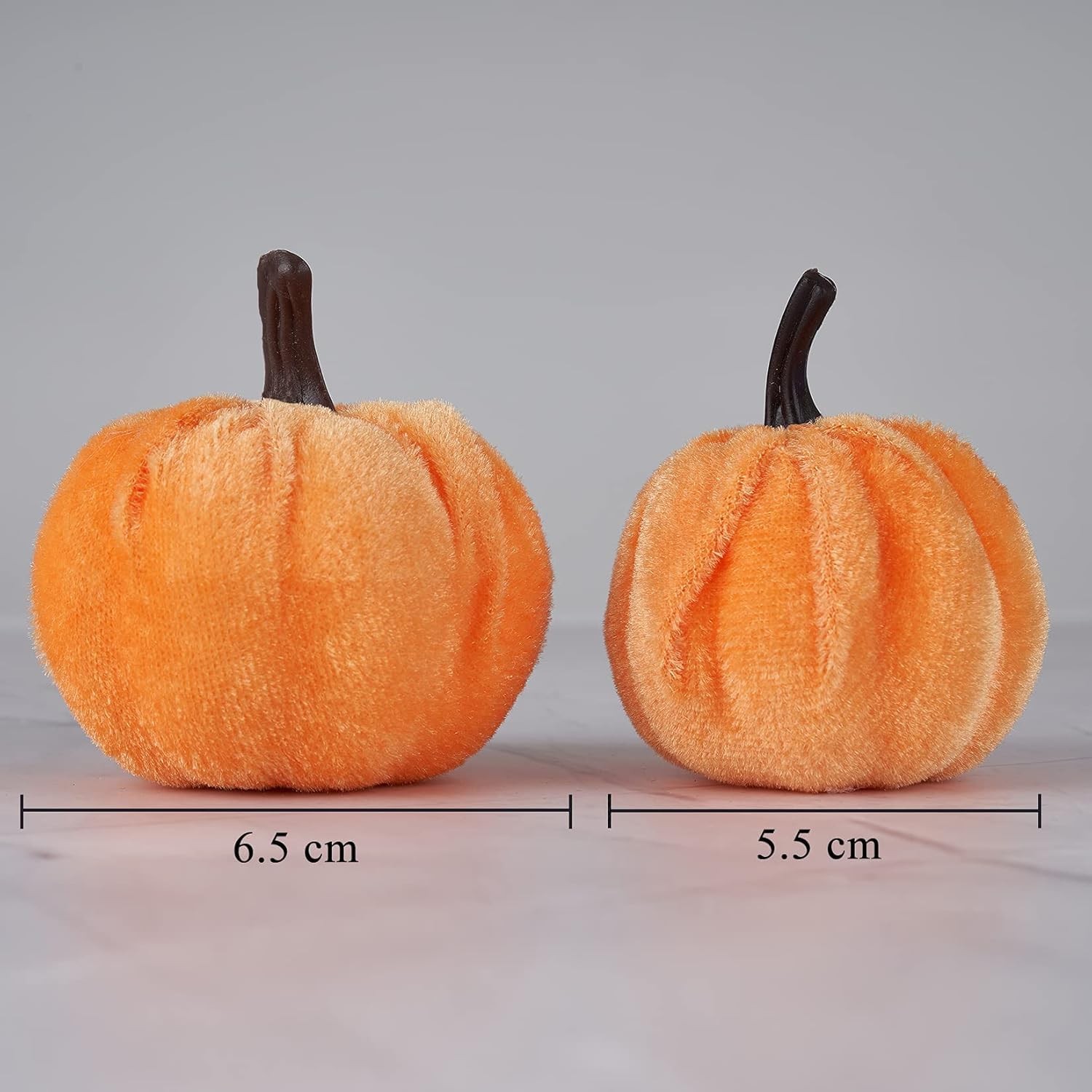 Pumpkin Decor 12pcs Artificial Fake Faux Velvet Foam Fabric Pumpkins Decorati... gallery