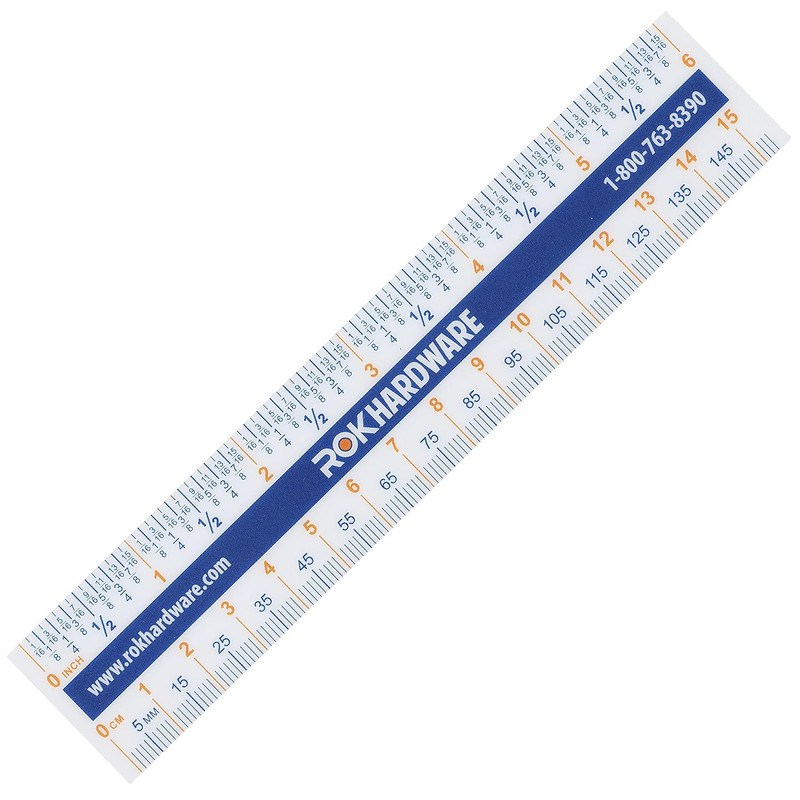 Hardware Measuring Plastic Flexi 6" Easy Read 15 cm English Metric 150 mm Rul... gallery