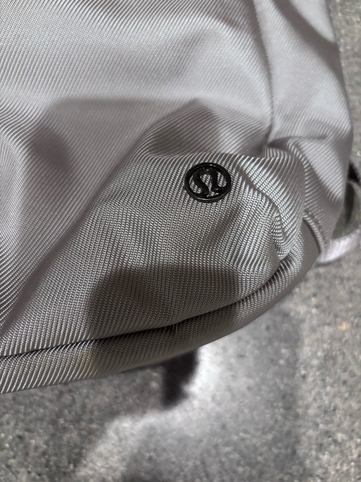 Grey Lululemon Square Multi-pocket Backpack with Adjustable Straps 2