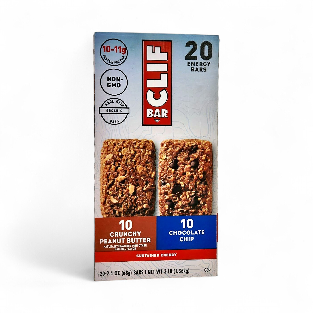 CLIF BAR Plant Based Energy Protein Granola Bars, Variety Pack 2.4 oz - 20 Pack gallery
