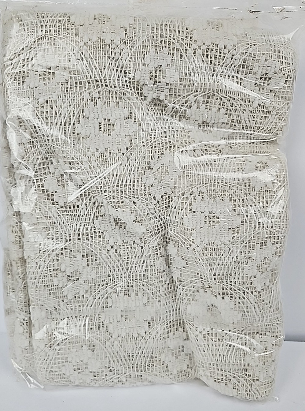 Beacon Looms Window Panel Curtain Ivory LACE Seashells #4175 40" X 63” 2 Panels gallery