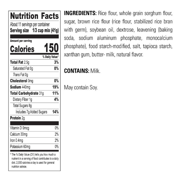 Krusteaz Gluten Free Light & Fluffy Buttermilk Pancake Mix 16 oz. Box gallery
