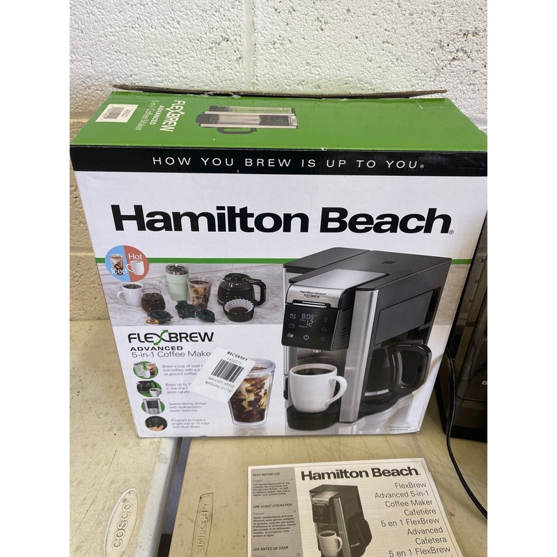 Hamilton Beach FlexBrew Advanced 5-in-1 Coffee Maker, Pods or Ground, or Pot gallery