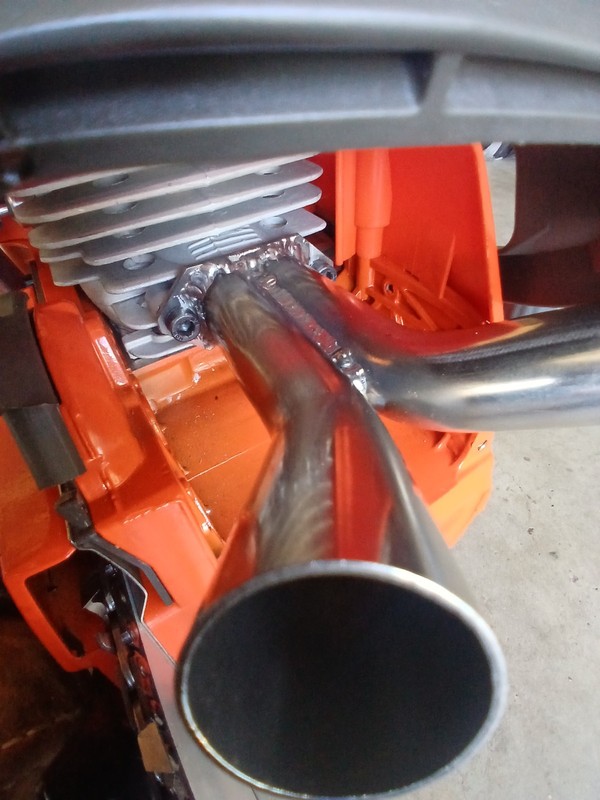 SS Merged Y-Pipe High Flow Muffler Kit — Husqvarna 365 / 371 / 372XP / 372XPW gallery