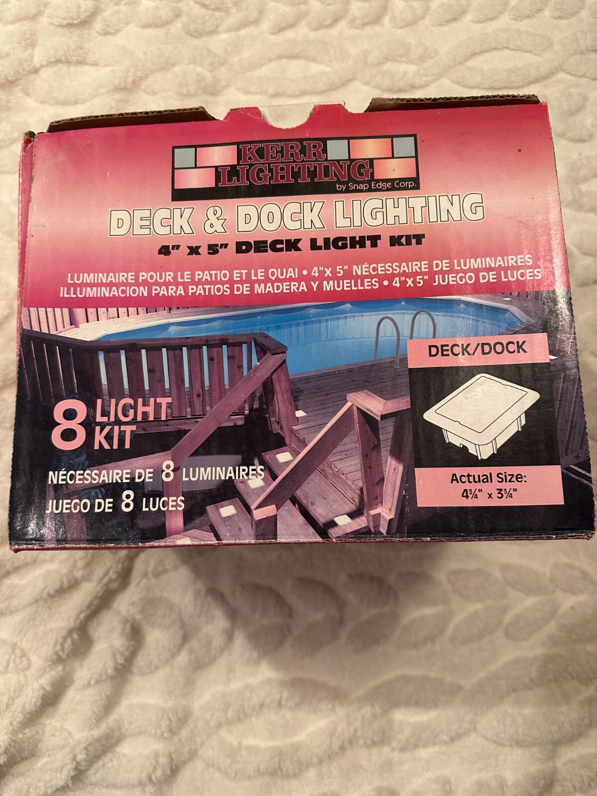 (8-Pack KIT) Kerr Lighting Deck Lights (4" x 3") - For Decks, Docks & Stairs gallery