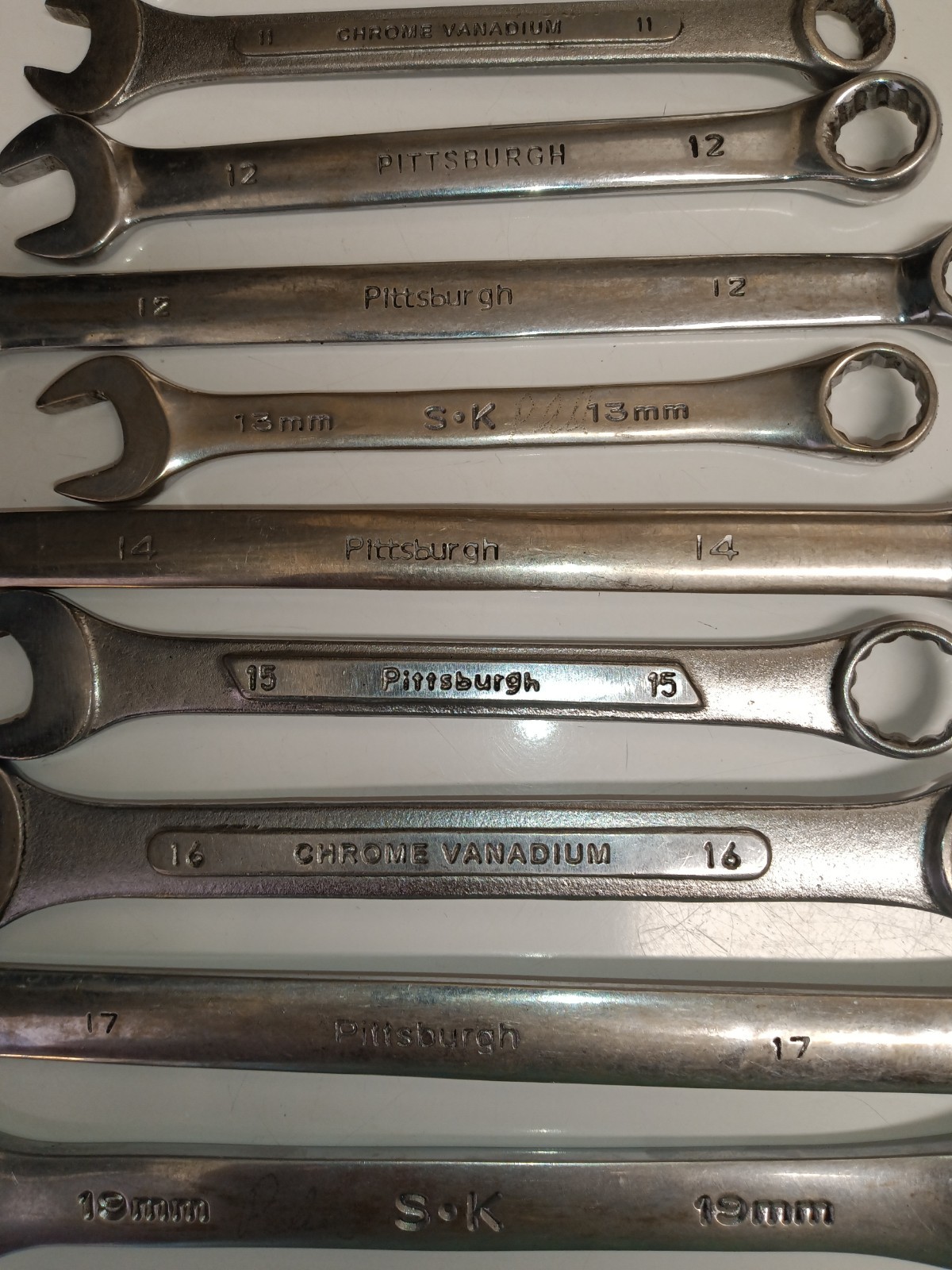 10 Piece Combo Wrench Set Pittsburgh & S K MM 10,11,12L,13SK, 14L,15,16,17,19SK gallery