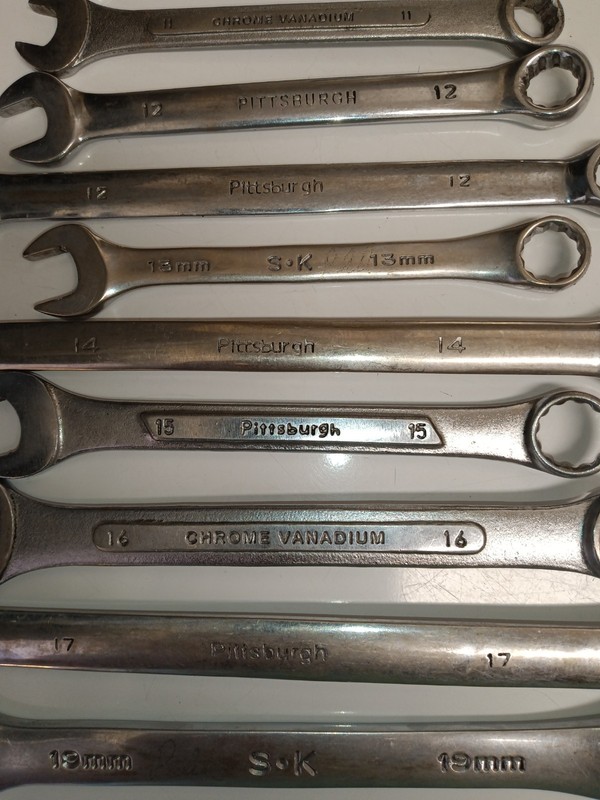 10 Piece Combo Wrench Set Pittsburgh & S K MM 10,11,12L,13SK, 14L,15,16,17,19SK gallery