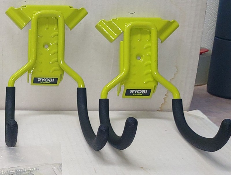 Ryobi Link 4 Piece Modular Storage Wall Mount Utility Hooks Free Shipping gallery