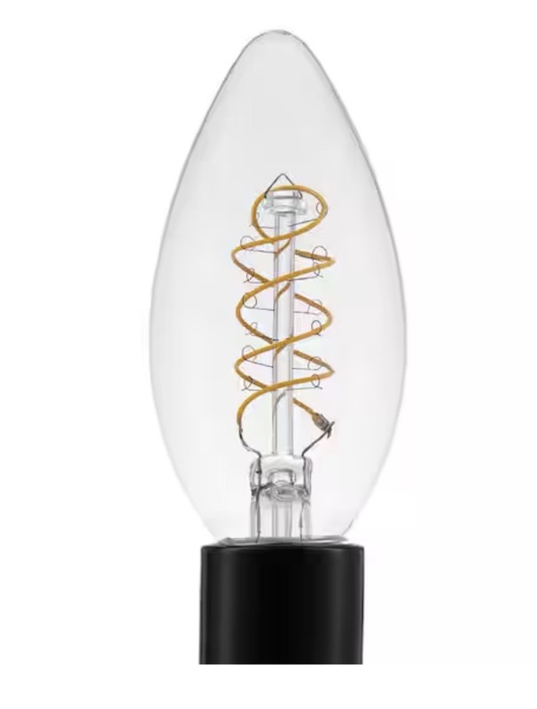 40-Watt Eq. B11 Dimmable E12 Candelabra LED Vintage Edison Warm White 3 Pack gallery