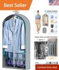 40-inch Clear Garment Bag with 4 gallery