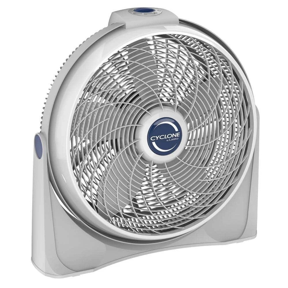 Lasko Cyclone Power Circulator 20 in 3-Speed White Floor Fan Adjustable Fan Head gallery
