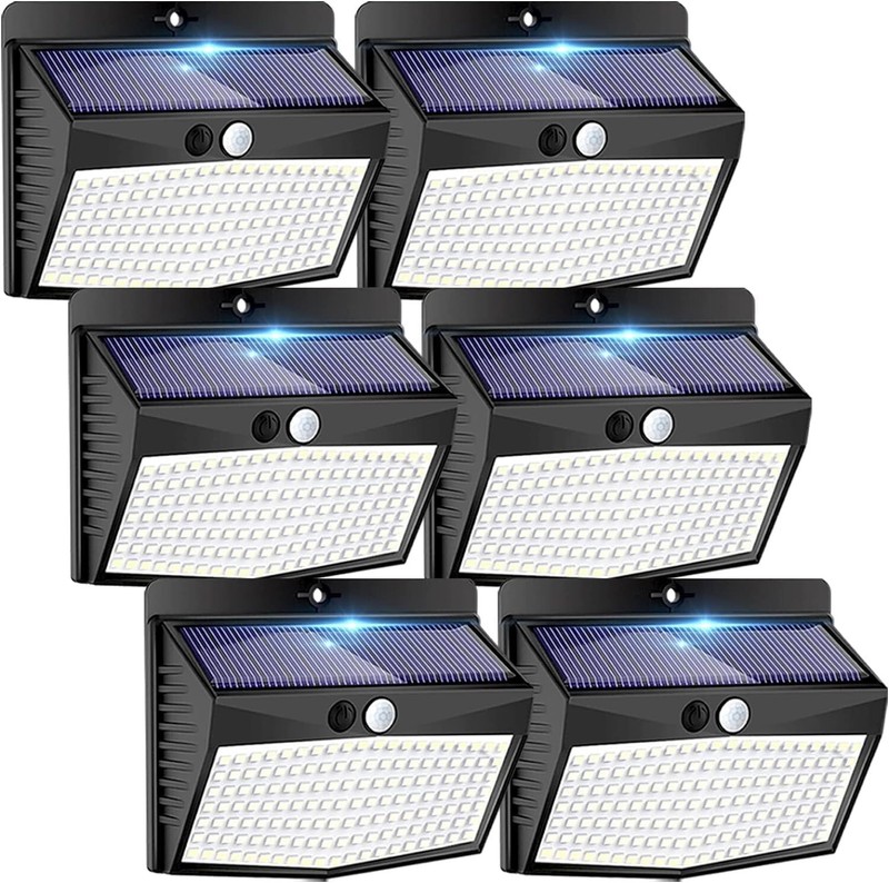 Stylish Solar Outdoor Lights with Motion Sensor - Waterproof 6 Pack, Easy Setup gallery