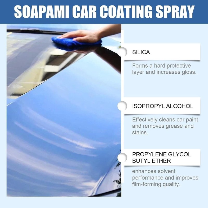 Car Coating Spray, Quick Effect, 2PCS 120ml – Fast Wax Application & Instant Shi gallery
