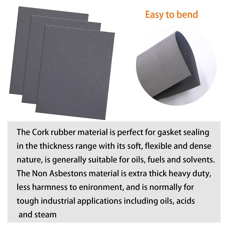 DVBB Gaskets Material Non Asbestos Materials-15 x11.8 in Temperature Gasket... gallery