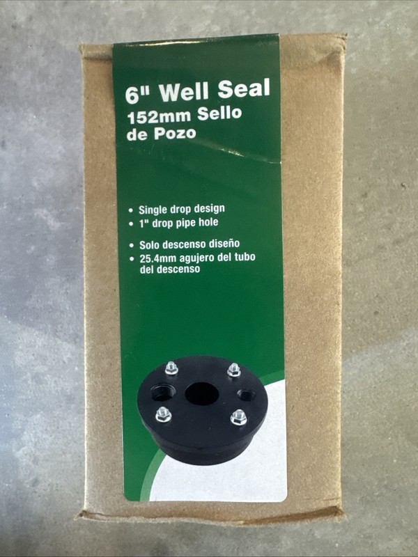 Water Source 6 in. Well Seal Single Drop 1 in. Pipe Thermoplastic Rubber Packer gallery