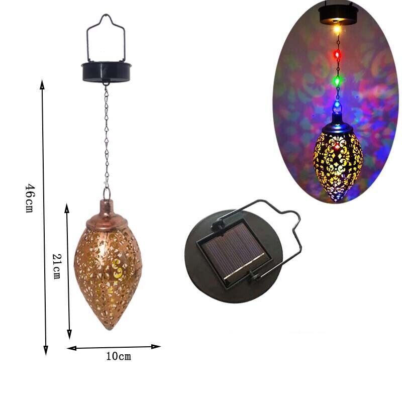 Hanging Solar Lantern LED Waterproof Lights for Garden Patio Landscape Lamp gallery
