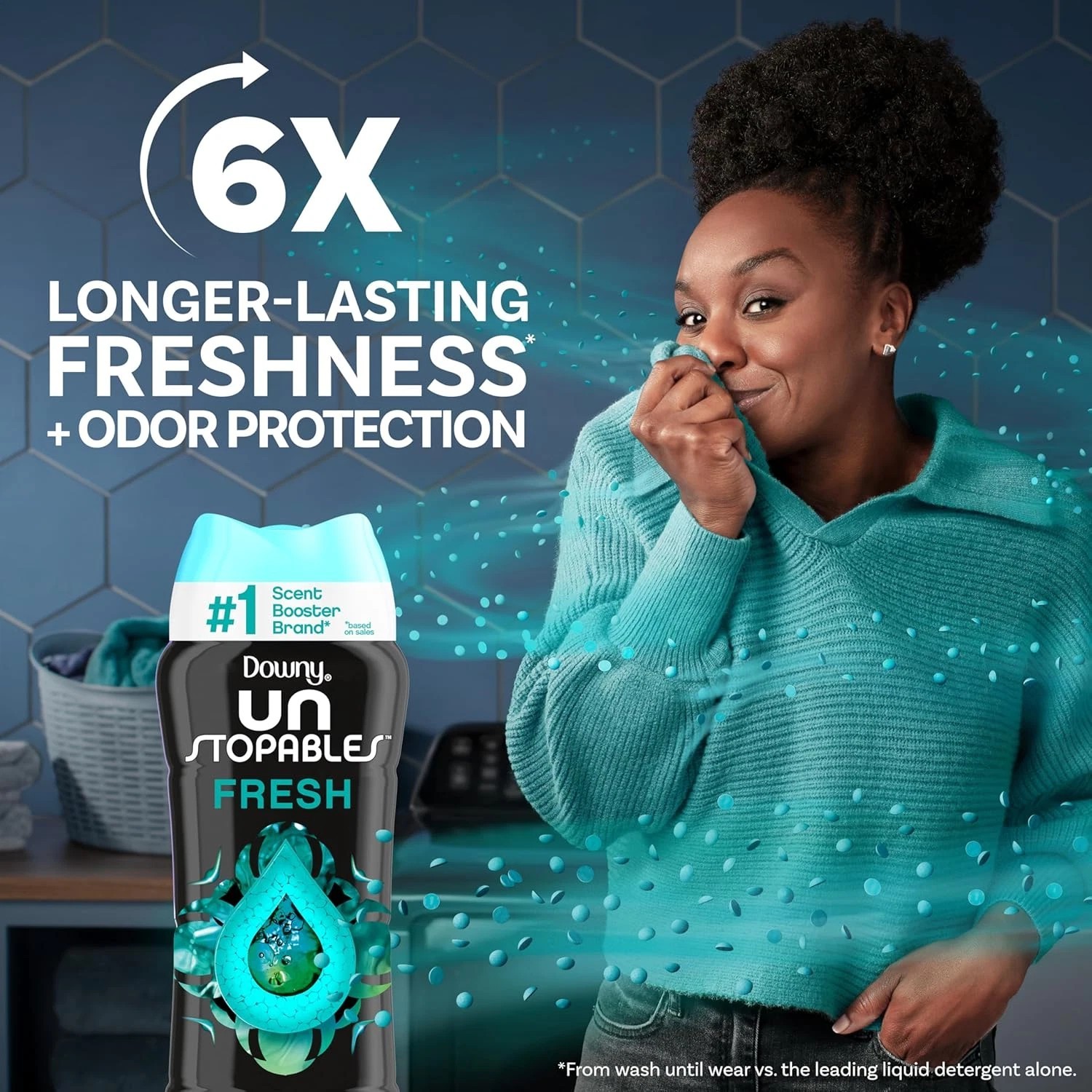 Downy Unstopables In Wash Scent Booster Beads, Fresh Scent, 24 oz Laundry Beads gallery