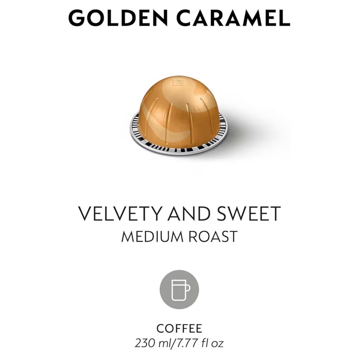 Nespresso Vertuoline Golden Caramel Coffee, 100 Pods 7.77 OZ BULK/LOOSE 06/30/26 gallery