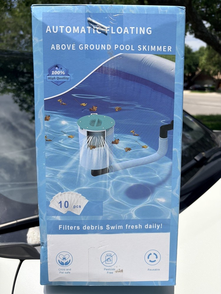 POOL SURFACE SKIMMER AUTOMATIC FLOATING ABOVE GROUND POOL CLEANER