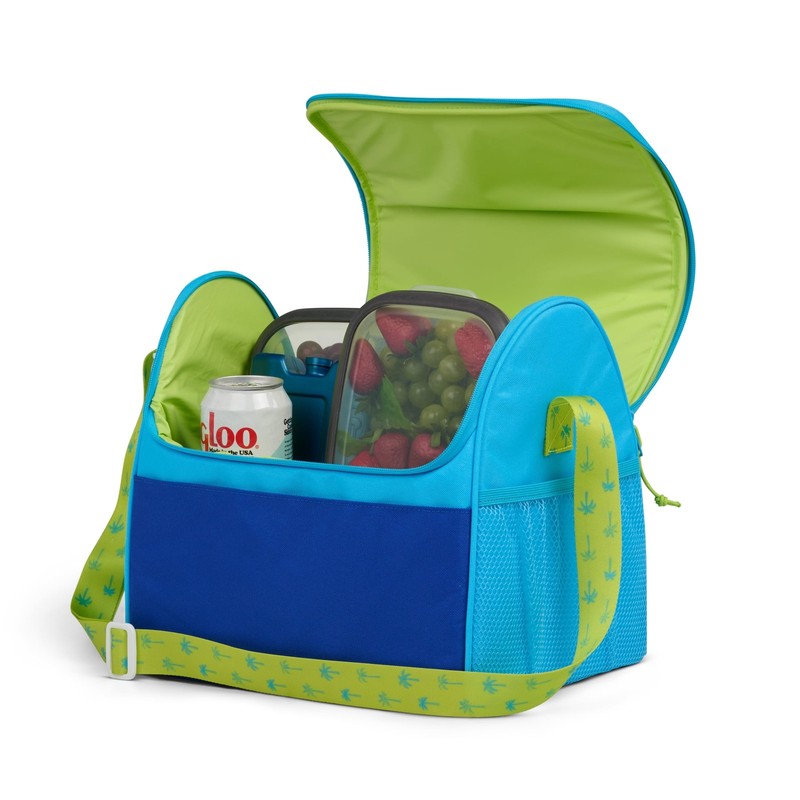 Igloo Soft Sided Cooler, 18-Can Capacity, Laguna Gripper, Aqua Water gallery