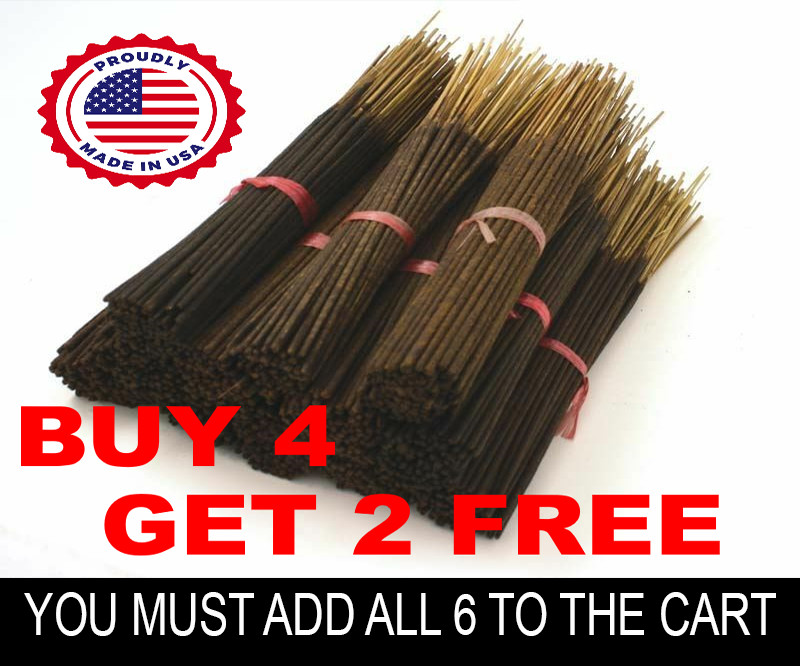 INCENSE STICKS HEAVILY SCENTED HAND DIPPED 11" Sticks 100 Stick Bundle gallery