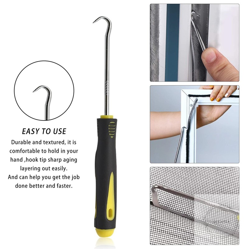 3Pcs Screen Tool, Window Screen Spline Roller Tool with Wooden Handle and Steel/ gallery