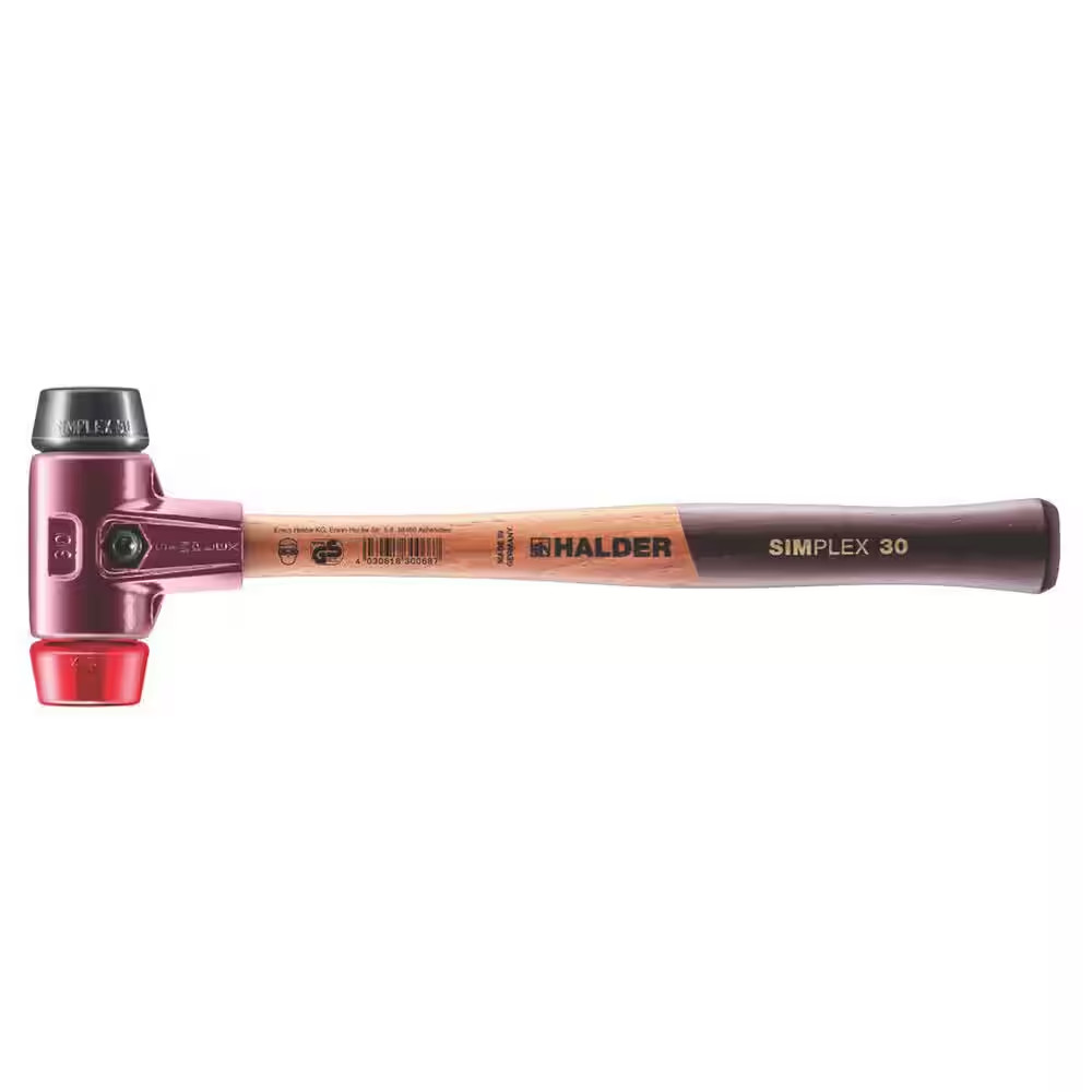12 Oz. Simplex 30 Mallet with Black Rubber and Red Plastic Inserts gallery