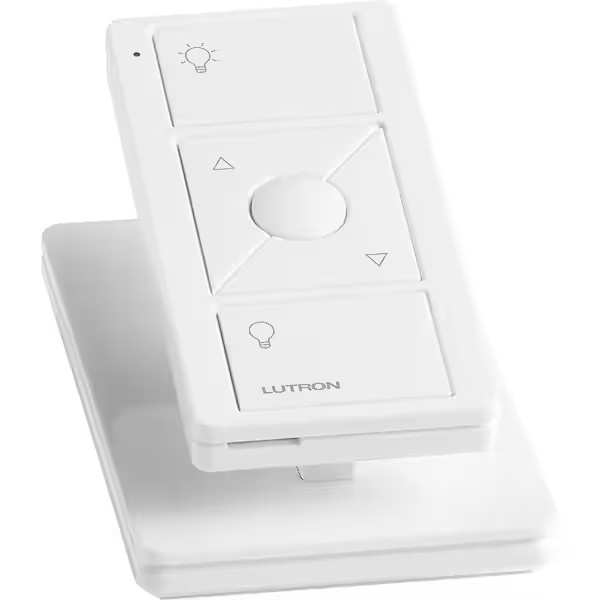 Pico Smart Remote (3-Button, Dimming) for Caseta Smart Dimmer Switch, White (PJ2 gallery