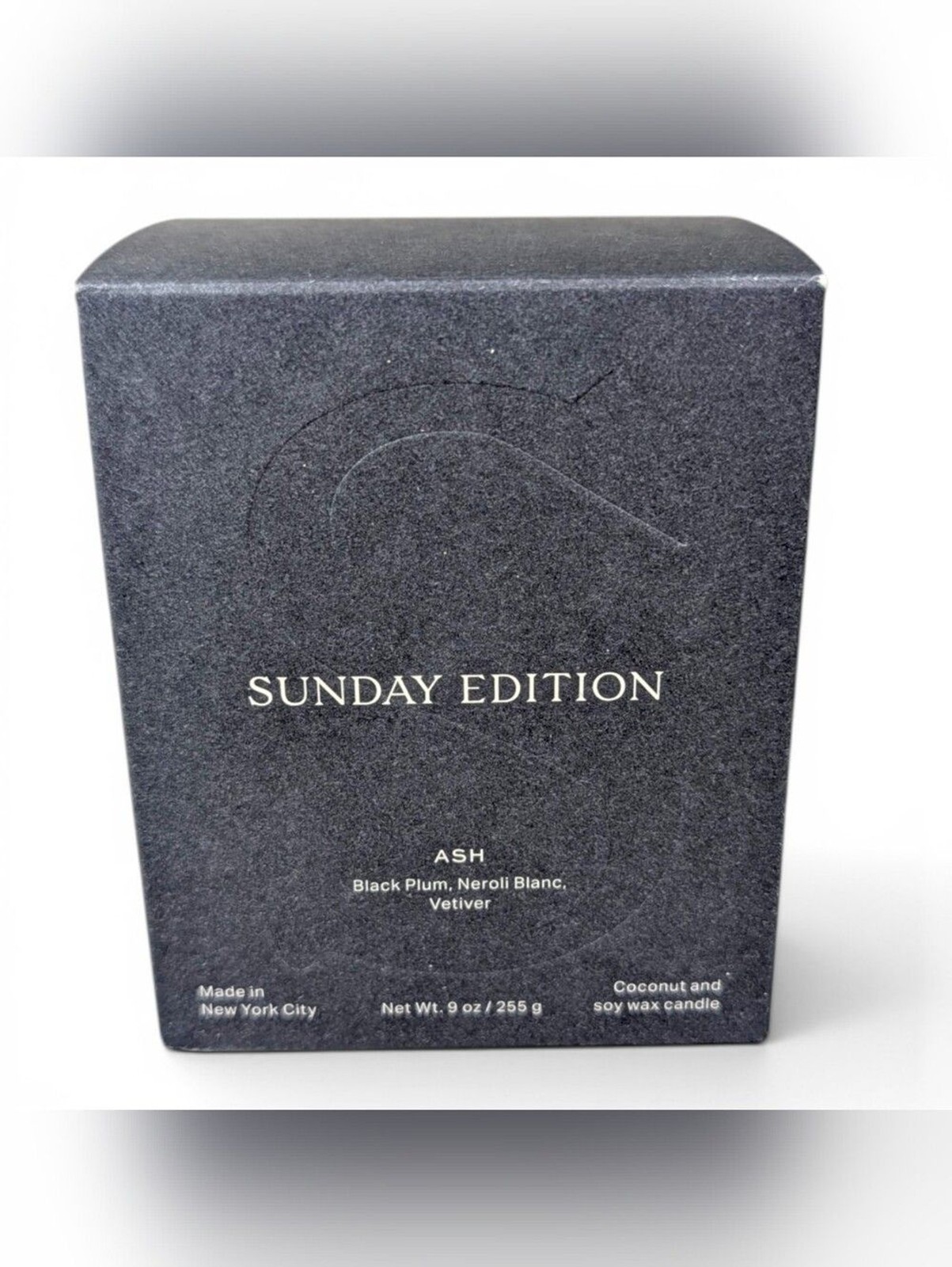 NEW Sunday Edition Candle Ash Scented Coconut Soy Wax 9 oz Handmade Neroli Rose gallery
